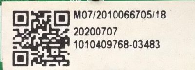 MAIN PARA SMART TV WESTINGHOUSE 4K RESOLUCION (3840 x 2160) UHD CON HDR / NUMERO DE PARTE  MS16010-ZC01-01 / 20200701 / 1010409768-03483 / MODELO  WR75UX4200 - Imagen 2